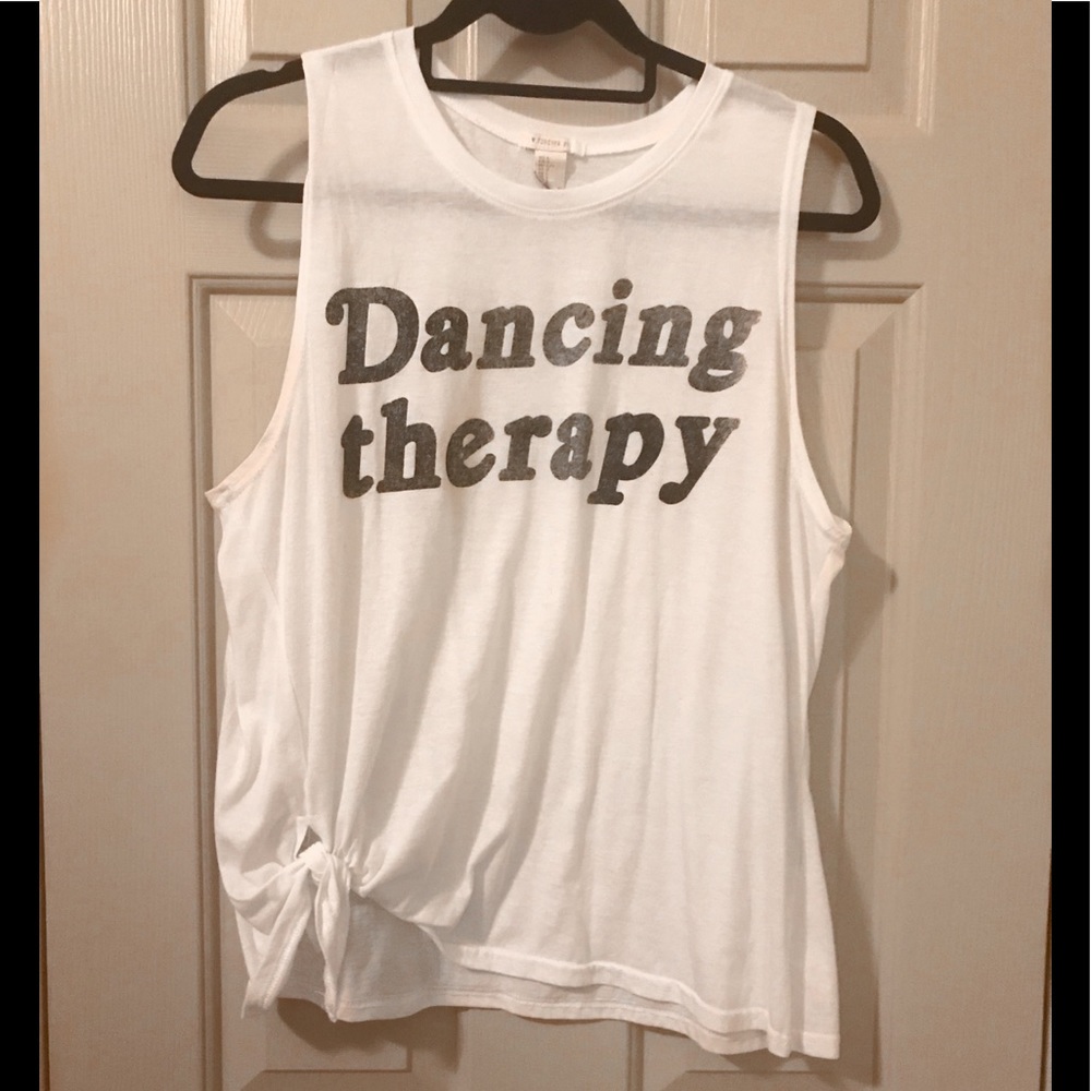 Forever 21 Dace Therapy Side Knot Muscle Tee